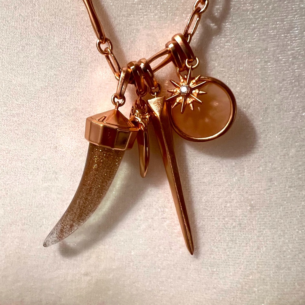Samuel Rose Gold Charm Necklace Set